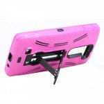 Wholesale LG Volt 2, G4 Mini, C90 Armor Hybrid Stand Case (Hot Pink)